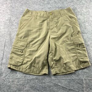REI Womens Beige Nylon/Mesh 10‎ In Inseam Cargo Shorts Size 8